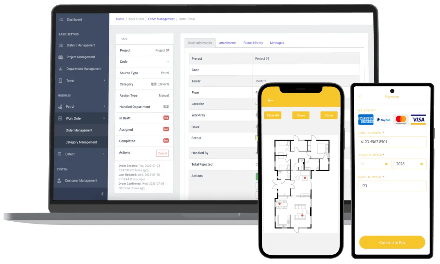 M2 Solution Suite on laptop and mobile